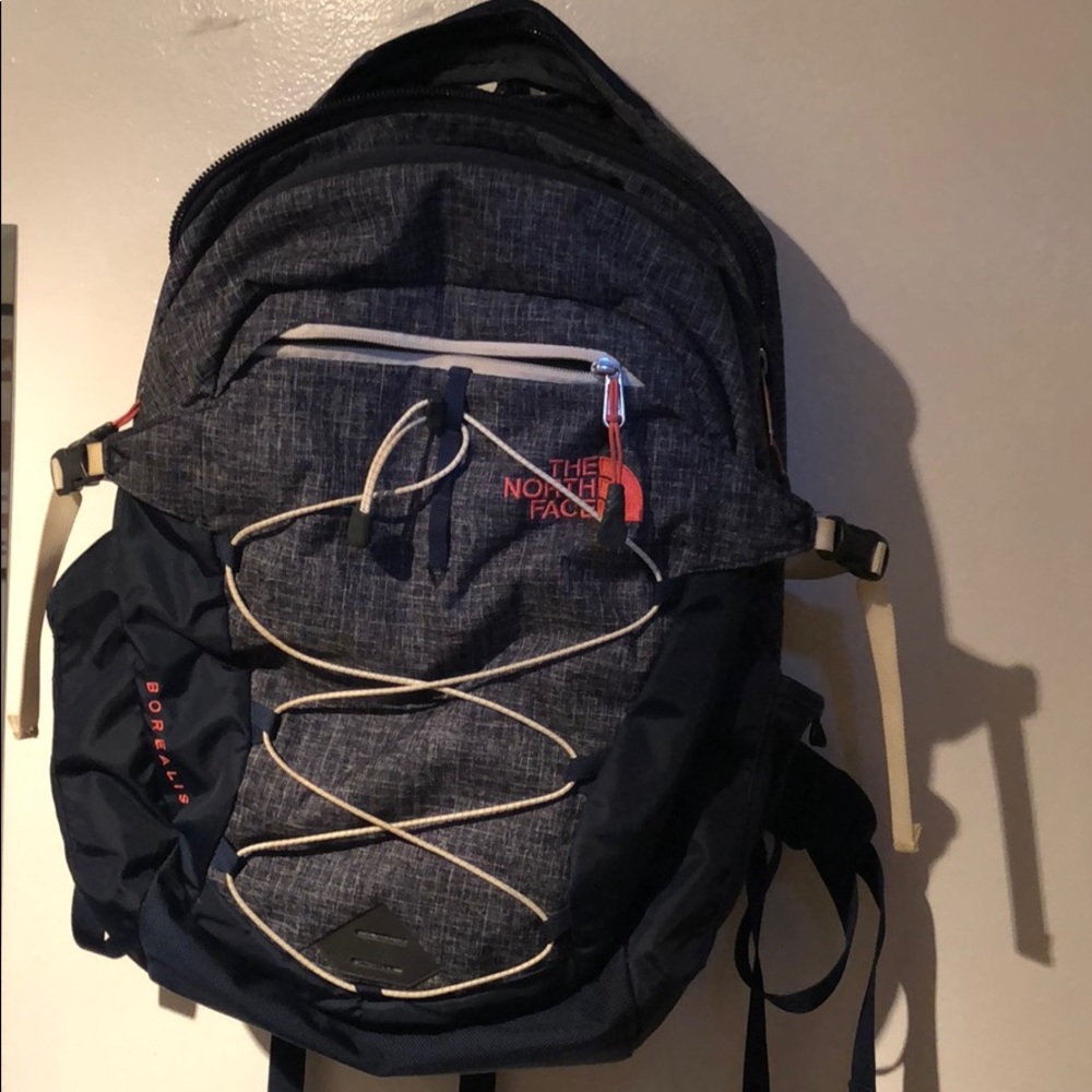 BOREALIS North Face backpack (blue and pink)